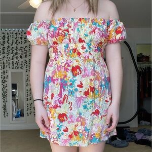 Floral Off-Shoulder Dress